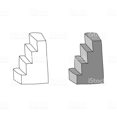 cartoon drawing of stairs | Free vector art, Architecture graphics, Architecture images