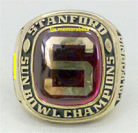 1996 STANFORD CARDINALS SUN BOWL CHAMPIONSHIP RING - Buy and Sell ...