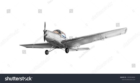 Old Vintage Airplane Isolated On White Stock Photo 1303924804 ...