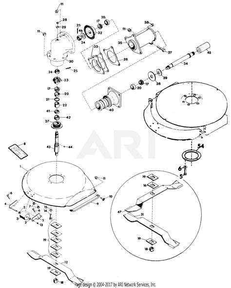 Bush Hog 286 Rotary Cutter Parts 286 Rotary Cutter Deck Assembly (Omni Gearbox) S/N 12-02999 And ...