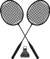 Badminton Racket And Shuttle Logo