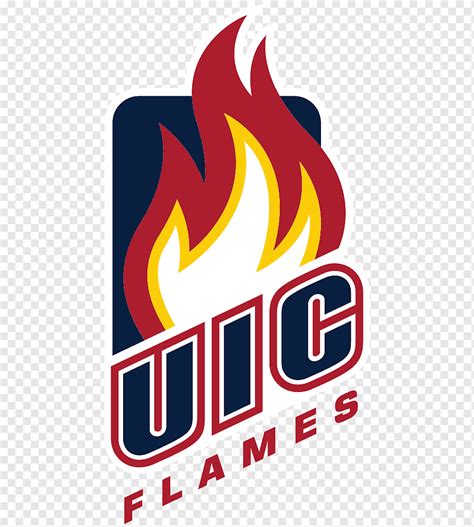 Universidade de Illinois em Chicago UIC Flames Logo de basquete ...