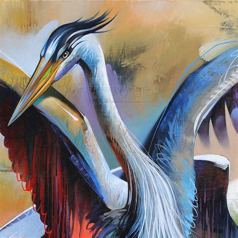 Bird Art, Tropical Bird Paintings, Blue Heron Art, Egrets, Horse Art, Modern Wall Art, Coastal ...