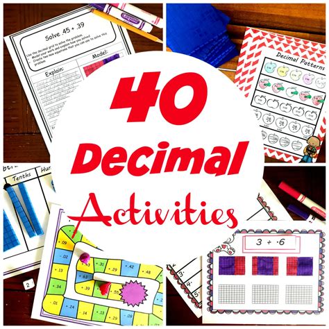 40 Decimal Activities | Free | Hands On | Fun | Decimals activity ...