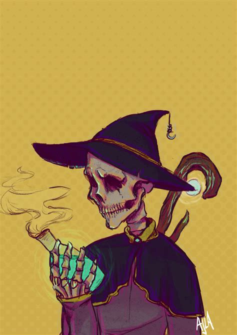 i drew a wizard skeleton! : r/IDAP