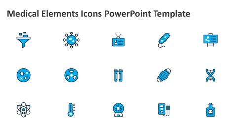 Medical Elements Icons PowerPoint Template