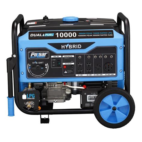 Pulsar Products 8000-Running-Watt Gasoline/Propane Portable Generator ...