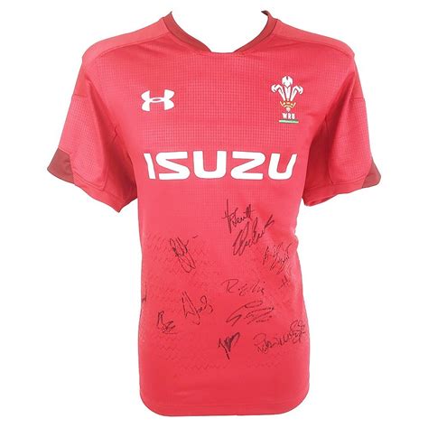 Signed Wales Rugby Jersey Grand Slam Winners Shirt - 2019