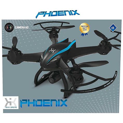 iTekk Phoenix Drone Camera HD 720p 4 eliche Evoluzioni 360° colore nero e blu - Tempo Libero ...