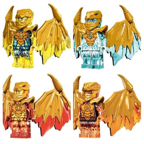 LEGO NINJAGO JAY Kai Cole Zane Crystalized Season 15 Golden Dragon Minifigures! $72.99 - PicClick