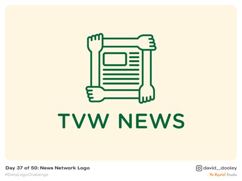 Daily Logo Challenge | Day 37 - News Network Logo by David Dooley on Dribbble