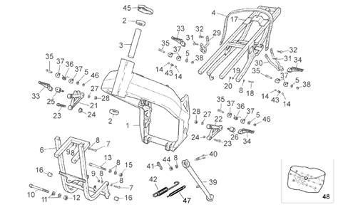 Aprilia RS 50 (2T) RS 50 (2T) (CHASSIS NUMBER PREFIX: ZD4PL,ZD4RG) 1993 ...