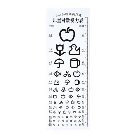 Buy Wall Eye Chart Visual Testing Chart Children Eye Chart Snellen Eye Chart Hanging Standard ...