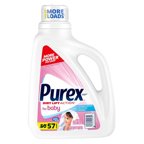 Purex Baby Laundry Detergent, 75oz, Soap Wash for Sensitive Skin, 57 Loads, Dye-Free - Walmart.com