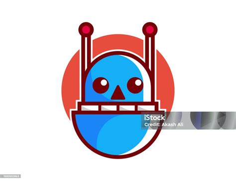 Circle Robot Logo Vector Design Template Stock Illustration - Download Image Now - Abstract, Art ...