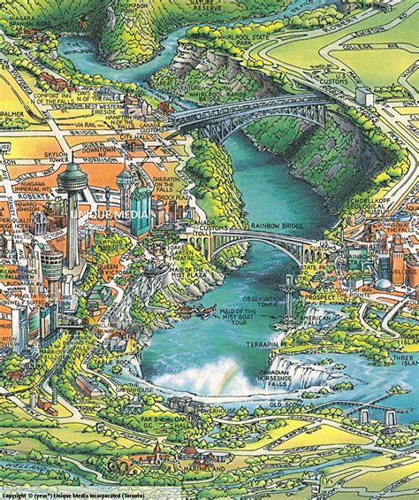 Niagara Map | Niagara falls map, Unique maps, Pictorial maps