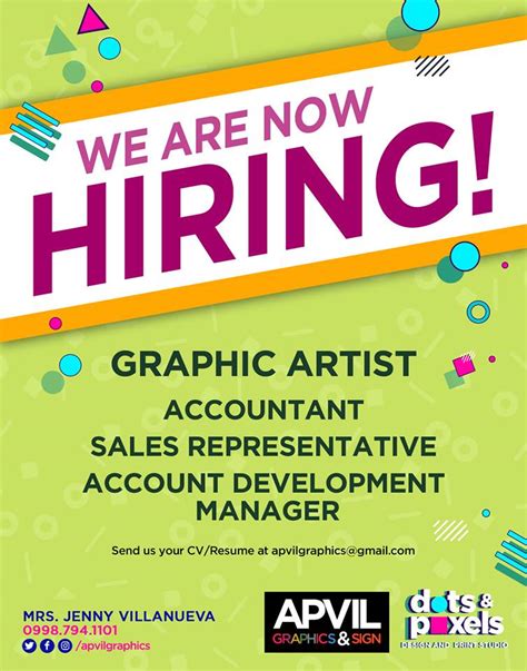 📌 WE ARE NOW HIRING! 📌 WANTED: To... - APVIL Graphics & Sign