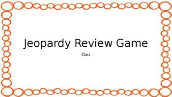 Jeopardy Review Game Template by The Elegance of Jenn | TPT