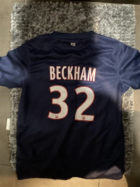 Insane David Beckham psg Jersey : r/SoccerJerseys