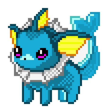 Pixel Pokemon Transparent Pixel Art Pokemon Vaporeon Png Download ...