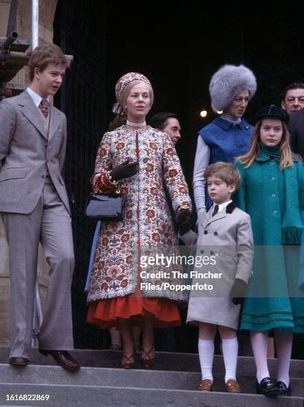 The Duchess of Kent with her three children, left to right, George ...