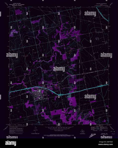 Map of loraine texas hi-res stock photography and images - Alamy