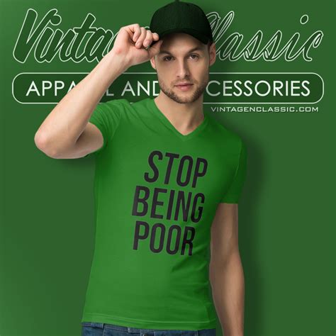 Paris Hilton Stop Being Poor Shirt - Vintage & Classic Tee