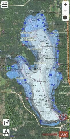 Burt Lake Fishing Map | Nautical Charts App