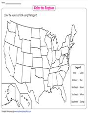 Printable Blank Map Of Usa Pdf