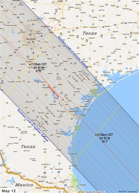 Road Atlas for the Annular Solar Eclipse of 2023