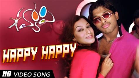 Happy Happy Full HD Video Song || Happy Movie || Allu Arjun, Genelia - YouTube