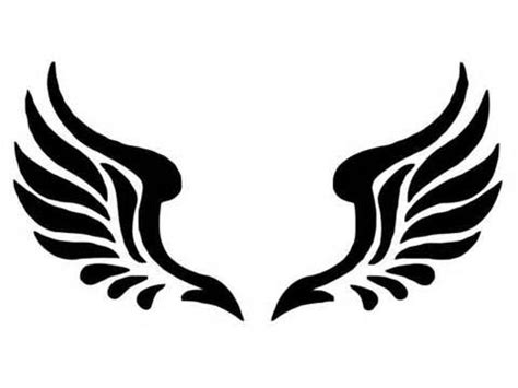 I like that they look like individual abstract birds Angel Wing Silhouette, Silhouette Clip Art ...