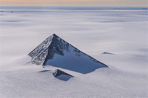 Mysterious pyramid found peaking from below the ice in Antarctica