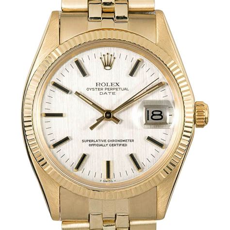 Rolex Oyster Perpetual Date Ref.1503 Men's Gold Vintage Watch