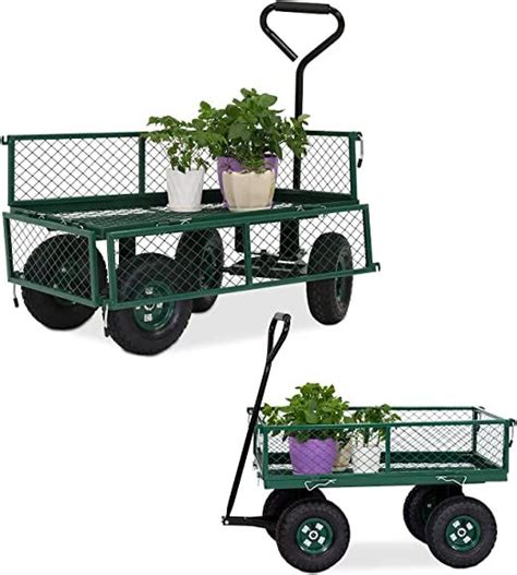 Utility Wagon Cart Rolling Garden Cart Yard Carts and Wagons with ...