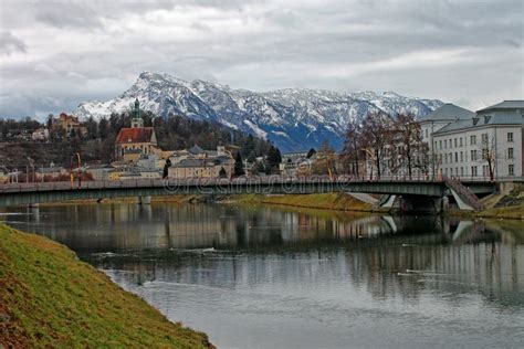 View of Salzburg in Winter, Austria Stock Photo - Image of cloud, season: 102151432