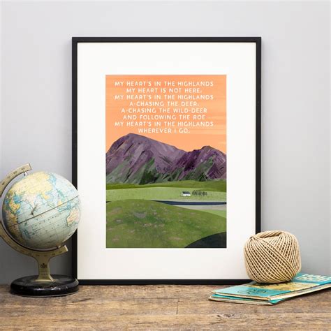 'My heart is in the highlands' (Print) | Eat Haggis