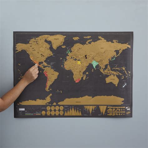 Scratch Map Deluxe | Scratch-Off Wall Maps | UncommonGoods
