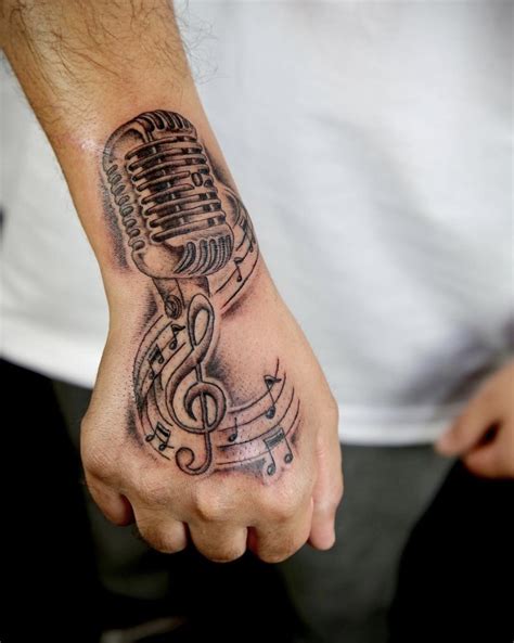 Music Note Tattoos On Wrist For Guys