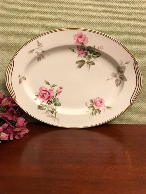 Vintage Rose Platter, Noritake Rosa 5460 pattern Platter, Noritake Rosa ...