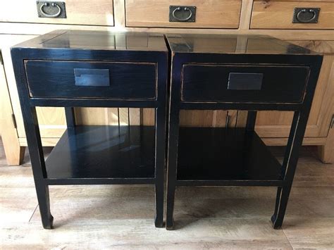 2 x Dark wood bedside tables with drawers, excellent condition | in Norwich, Norfolk | Gumtree