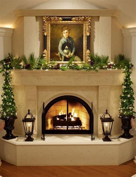 Vintage Christmas decoration: 25 bright ideas | Christmas fireplace ...