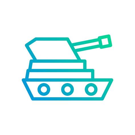 Tank icon gradient green blue colour military symbol perfect. 28232689 Vector Art at Vecteezy