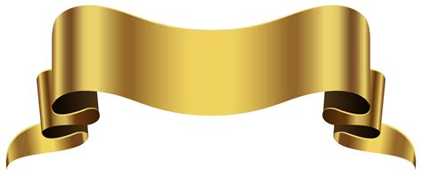 Gold Clip art - Gold Banner Transparent PNG Clip Art Image png download ...