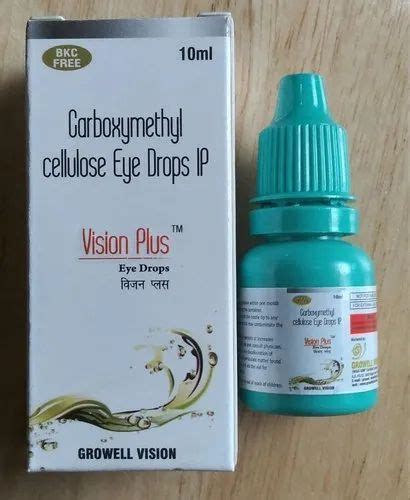 VISION PLUS eye drops at ₹ 71.43/piece | Carboxymethylcellulose Sodium Eye Drops in Moradabad ...