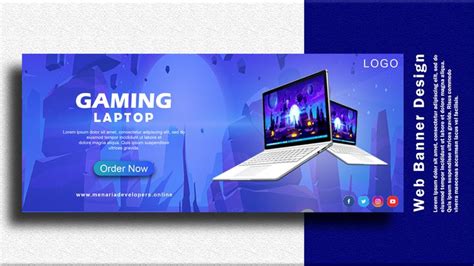 Gaming Laptop Web Banner Design | Web banner design, Banner design ...