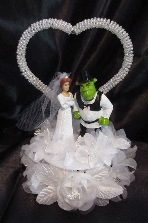 Disney Shrek and Fiona Wedding Cake Topper | Shrek wedding, Wedding ...