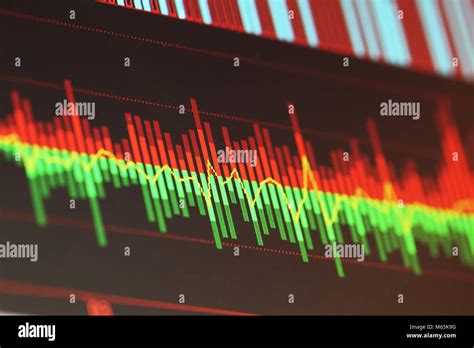 Stock market analysis data, trend charts, K chart Stock Photo - Alamy