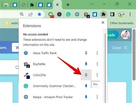 How to Pin Extensions to the Google Chrome Toolbar - Make Tech Easier