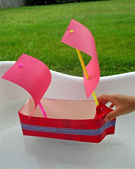 Kids Craft Idea | Milk Carton Boats - Raising Whasians | Boat crafts, Milk carton crafts ...